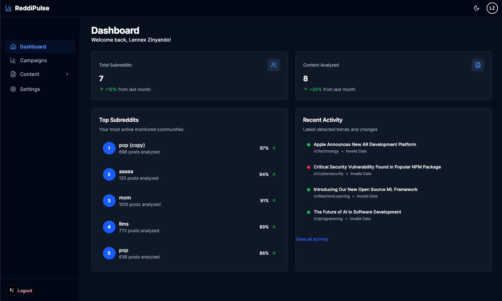 App screenshot